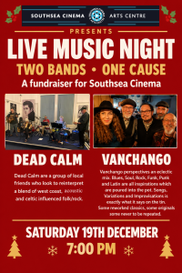 Festive Live Music Night Fundraiser Poster